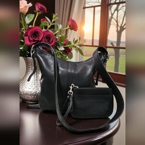 Coach 2002 Slim Legacy Bag & NWTs Wristlet SET